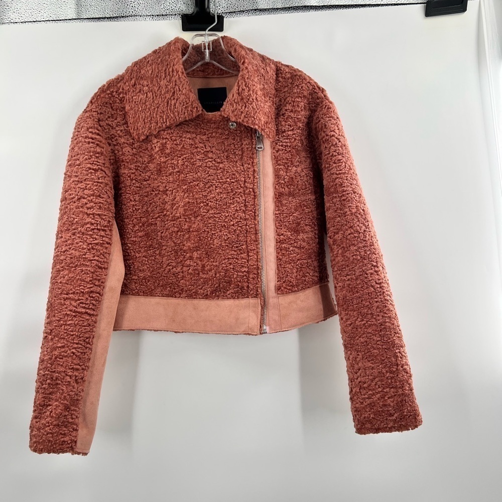 Amaryllis brown faux fur jacket XS